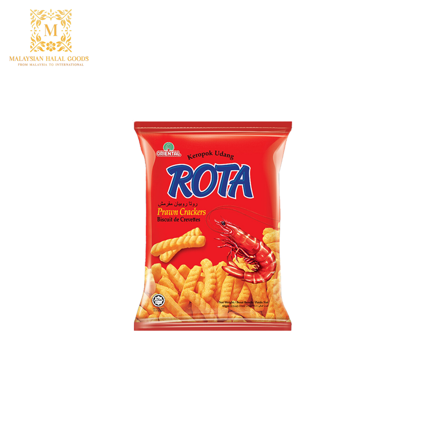 ORIENTAL Rota Prawn Crackers 60g