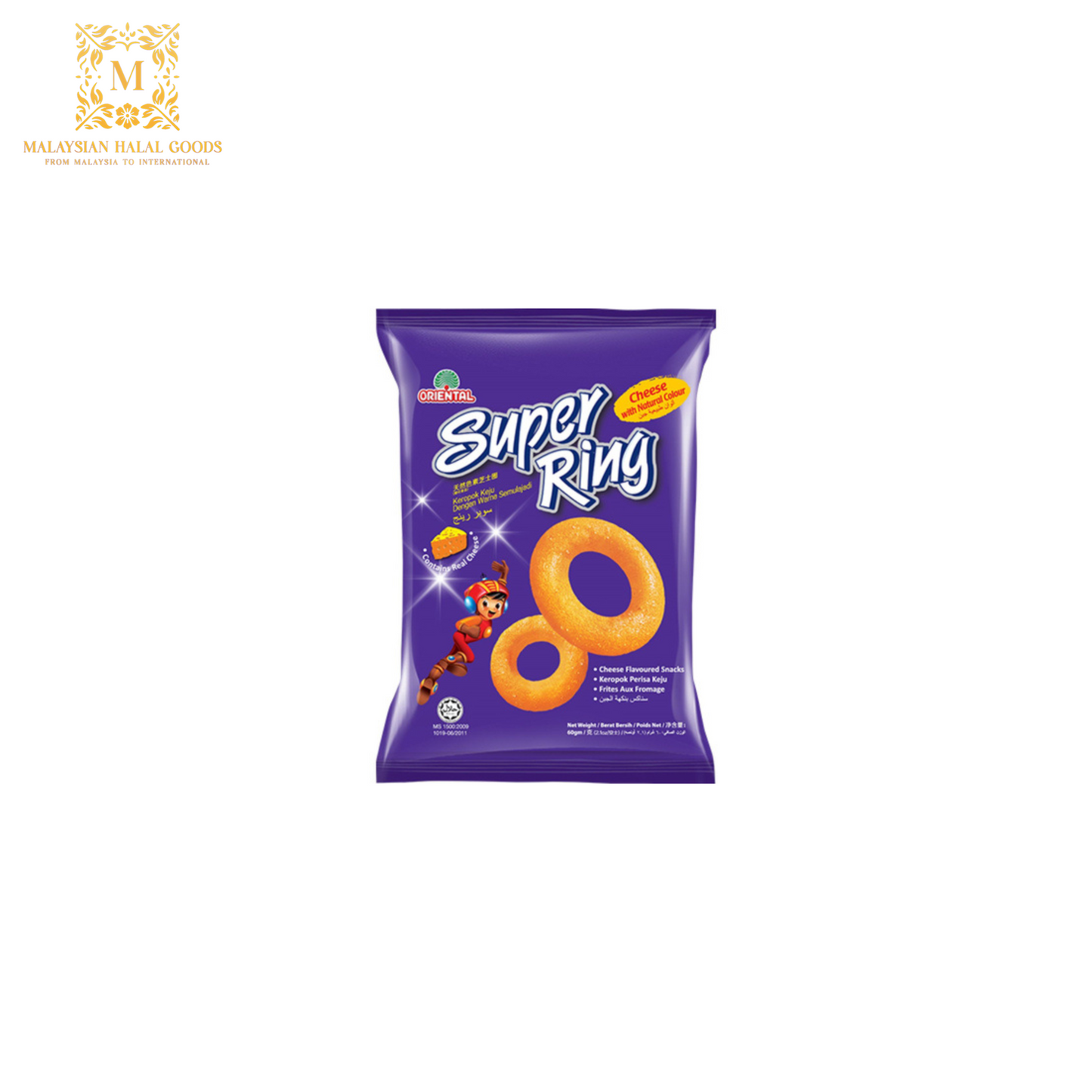 ORIENTAL Super Ring Cheese Snack 60g