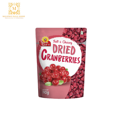 SUN GIFT Soft & Chewy Dried Cranberries 110g