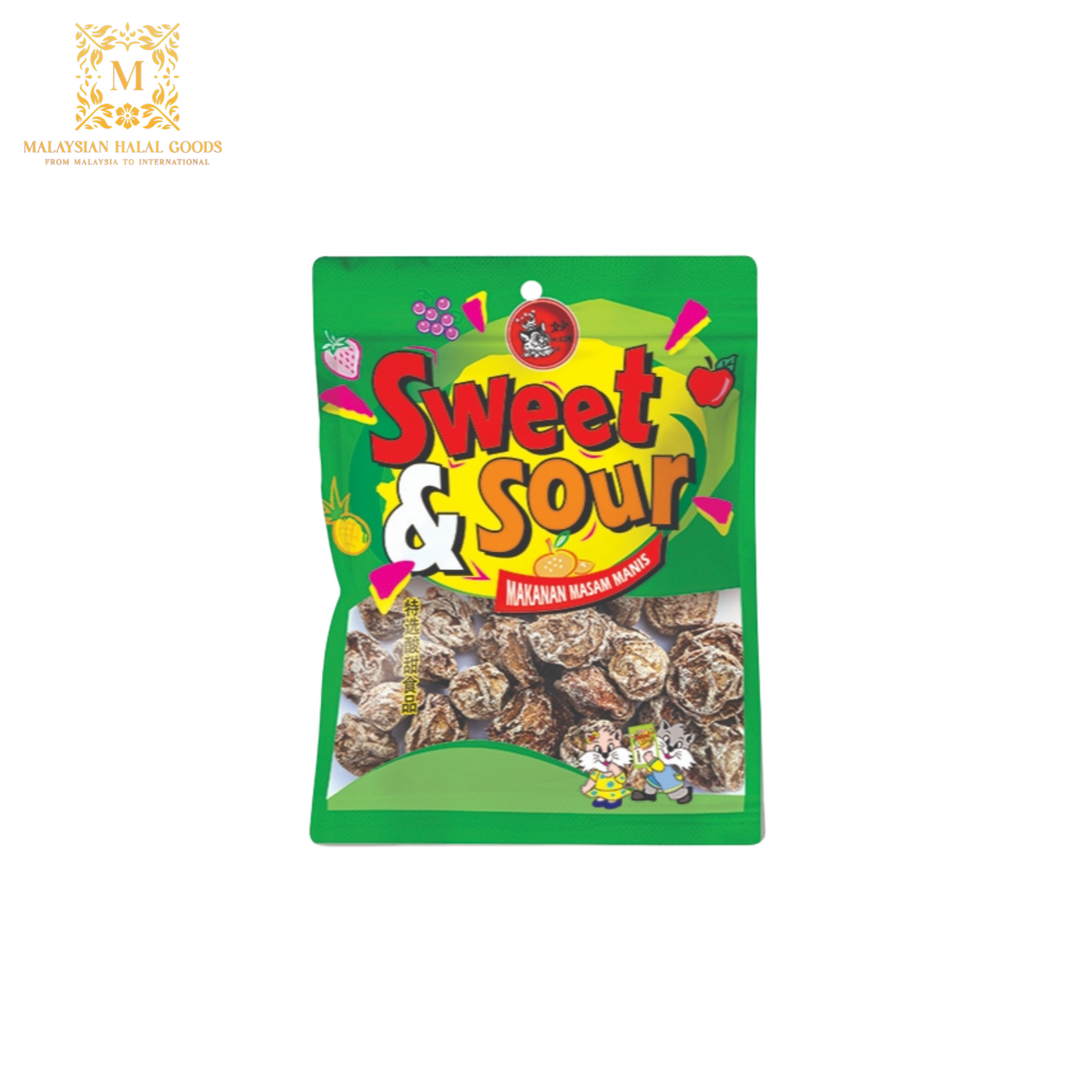 SWEET & SOUR Dried Fruit Cured Prune 35g