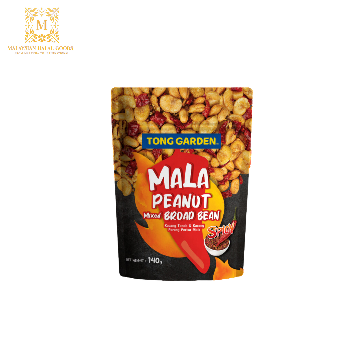 TONG GARDEN Mala Peanut Mixed Broad Bean 140g