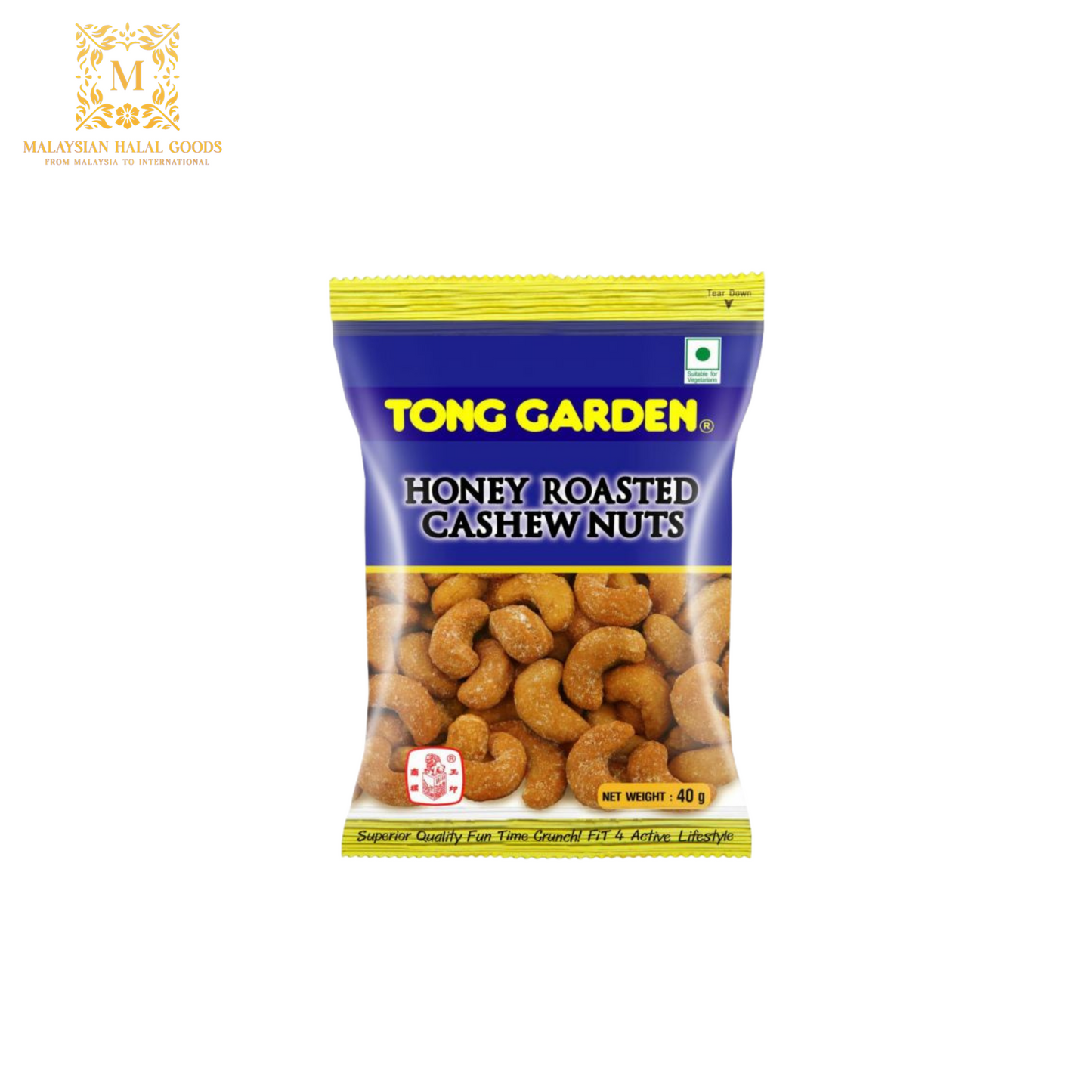 TONG GARDEN Honey Roasted Cashew Nuts 40g