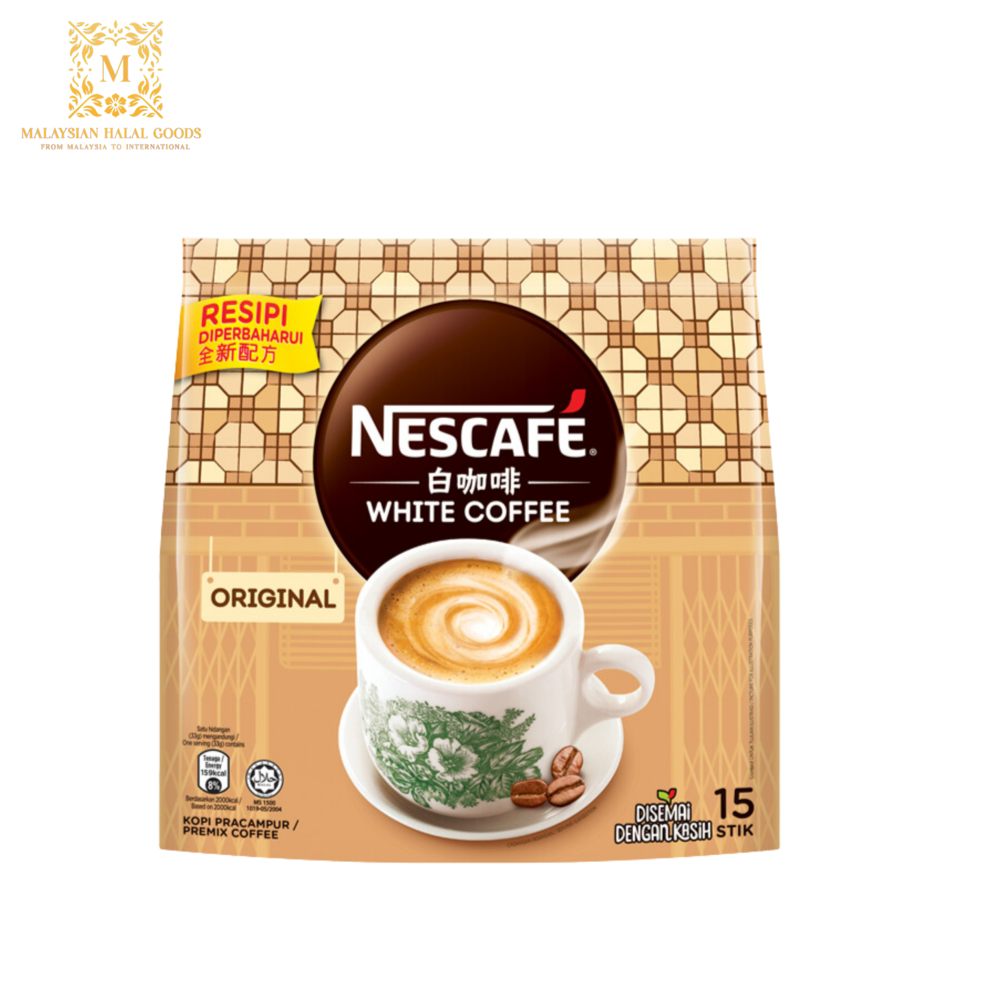 NESCAFE White Coffee Original (15's x 33g)