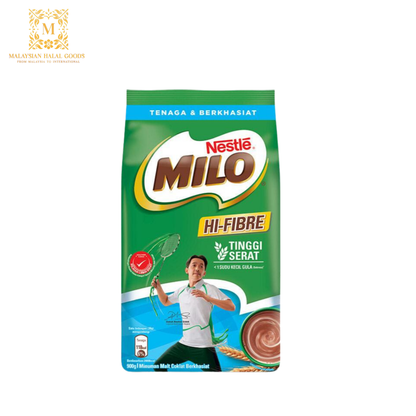 NESTLE MILO Hi-Fibre Chocolate Malt Powder Softpack 900g