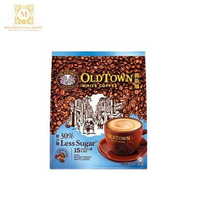 OLDTOWN 3in1 Instant Premix White Coffee 30% Less Sugar (15's x 35g)