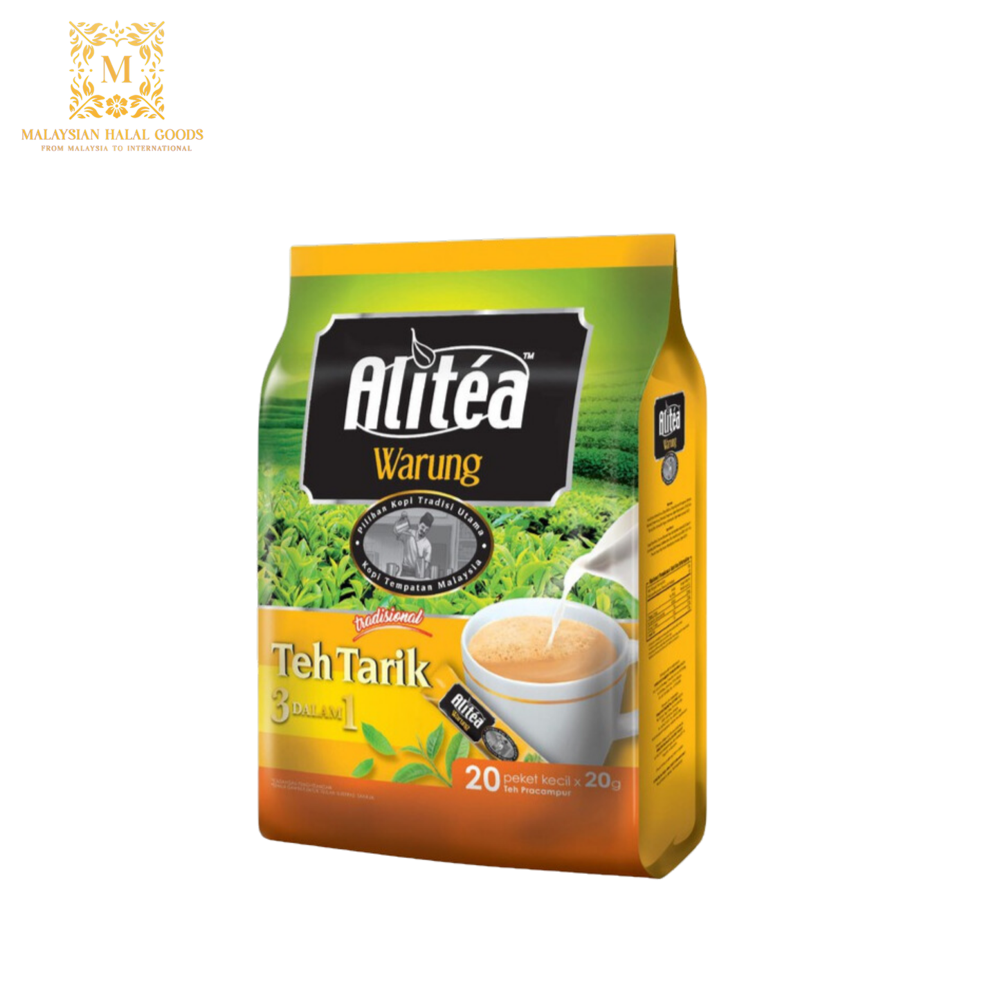 ALITEA Warung 3in1 Teh Tarik (20g x 20 Sachets)