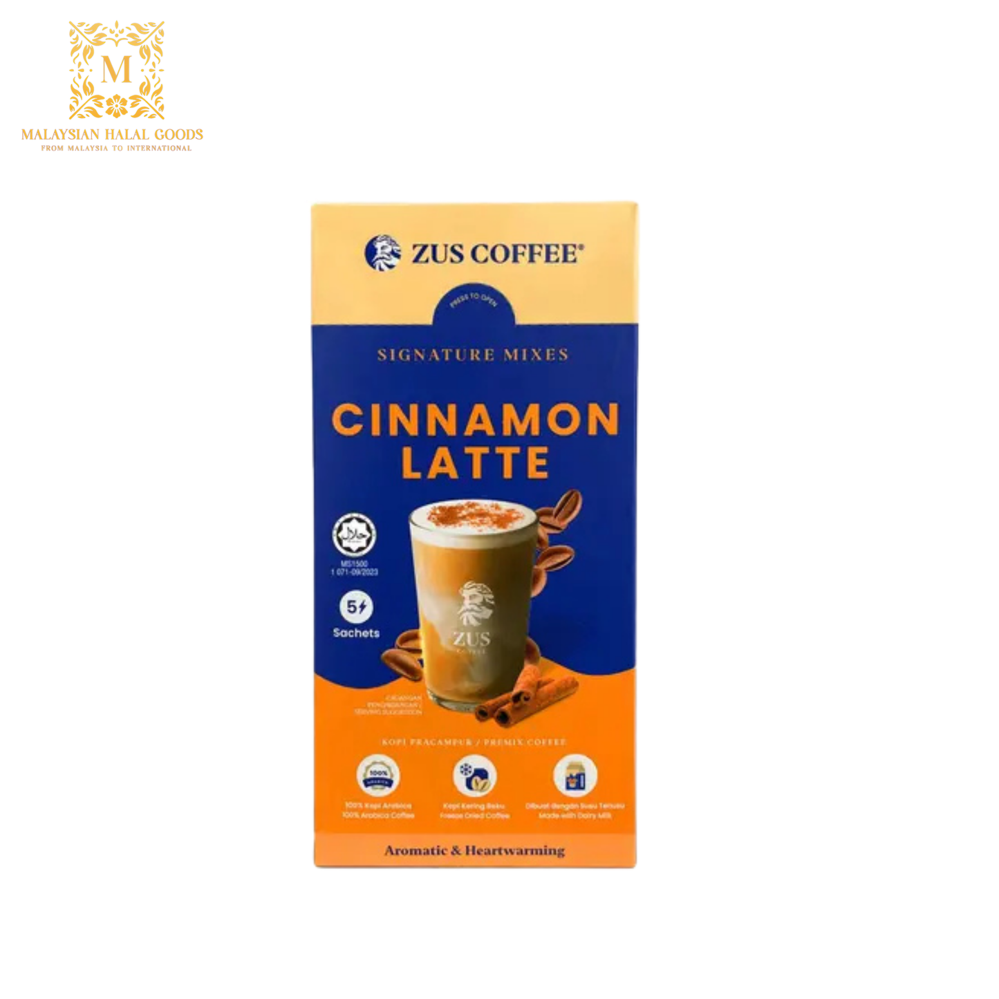 ZUS COFFEE Signature Mixes Cinnamon Latte 120g (24g x 5's)