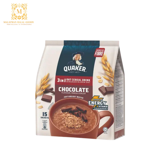 QUAKER 3in1 Oat Cereal Drink Chocolate 420g (15's x 28g)