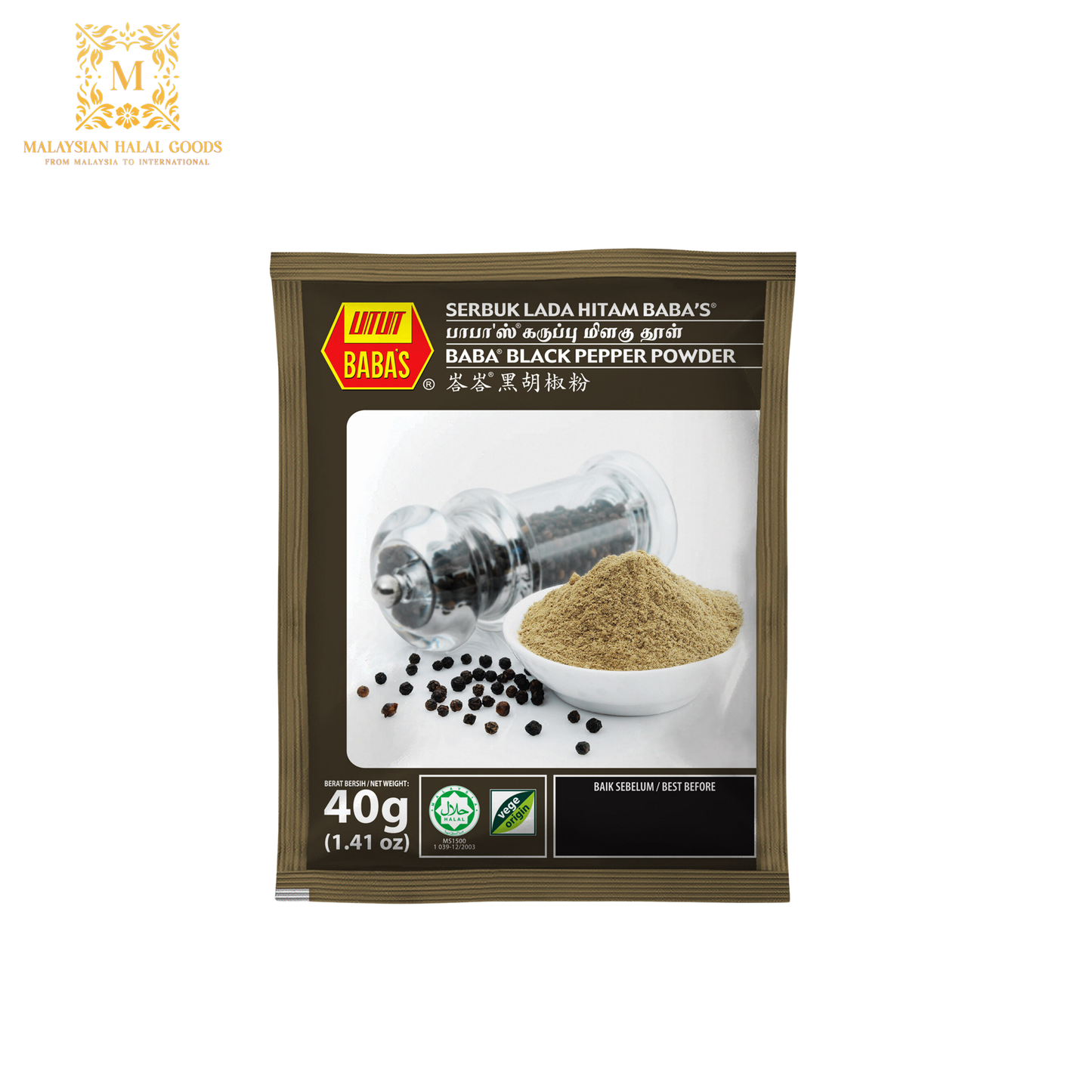 BABA'S Black Pepper Powder 40g