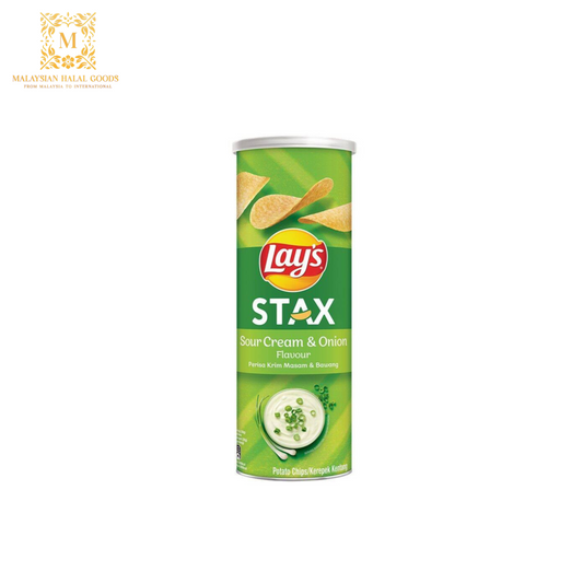 LAY'S STAX Sour Cream & Onion Potato Chips 135g