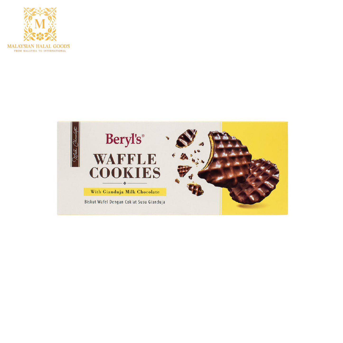 BERYL'S Waffle Cookies Coated With Gianduja Milk Chocolate 80g