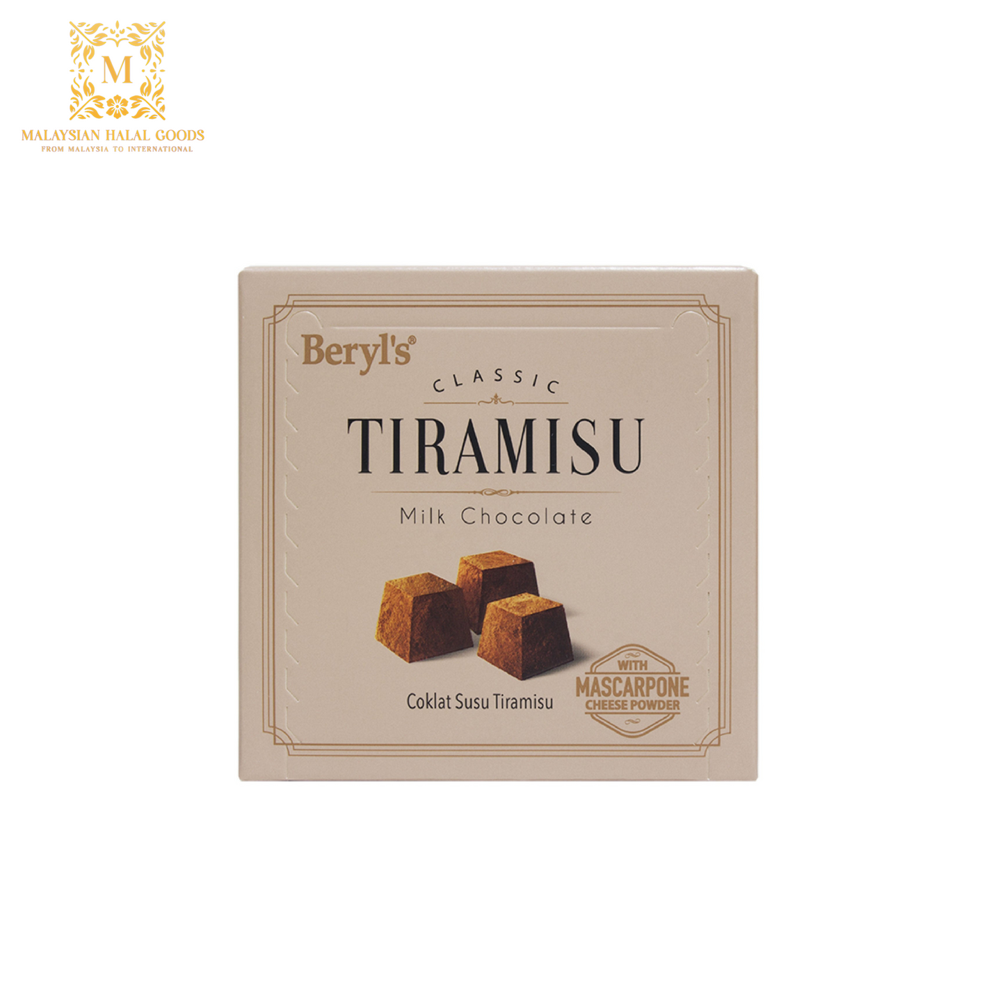 BERYL'S Classic Tiramisu Milk Chocolate 65g