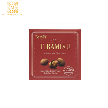 BERYL'S Classic Tiramisu Almond Milk Chocolate 65g