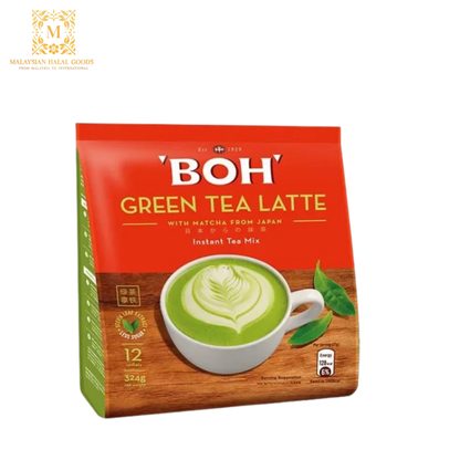 BOH Instant Tea Mix Green Tea Latte 12s