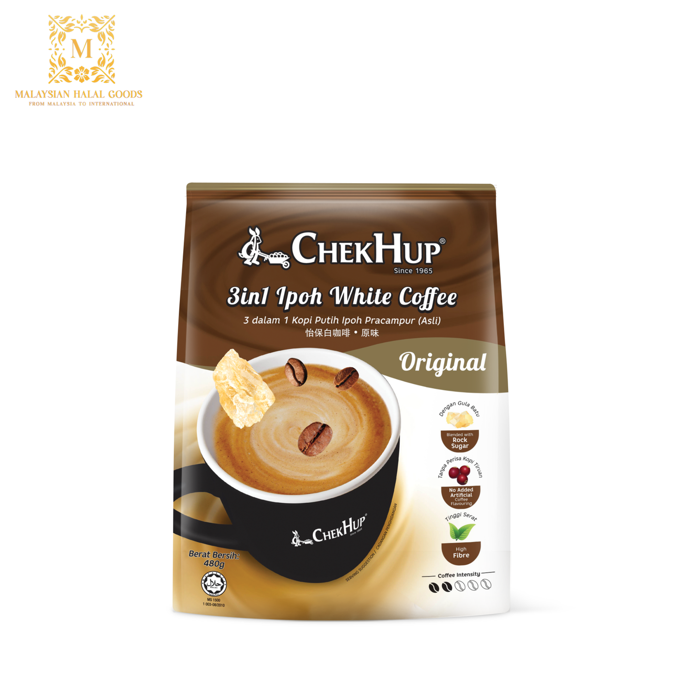 CHEK HUP 3in1 Ipoh White Coffee Original 480g (40g x 12's)