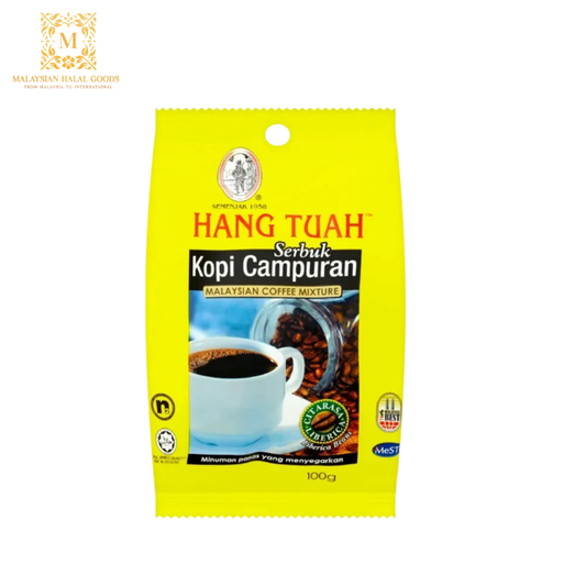 HANG TUAH Malaysian Coffee Mixture Yellow Pack 100g - Liberica Beans