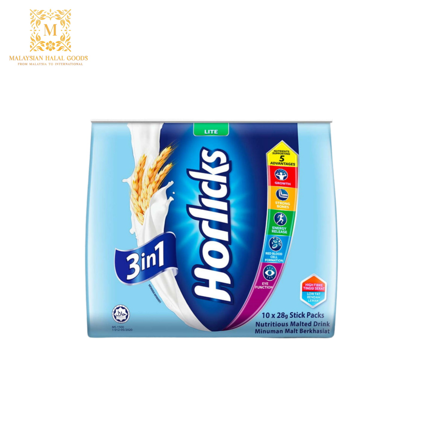 HORLICKS 3in1 Lite Powder 280g (28g x 10s)