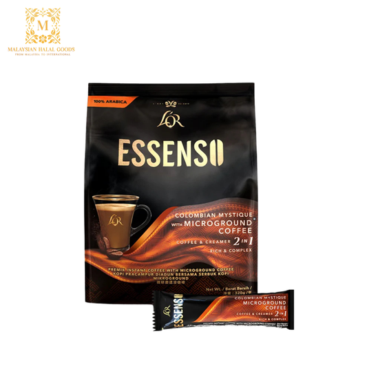 L'OR ESSENSO Colombian Mystique with Microground Instant 2in1 Coffee (16g x 20's)