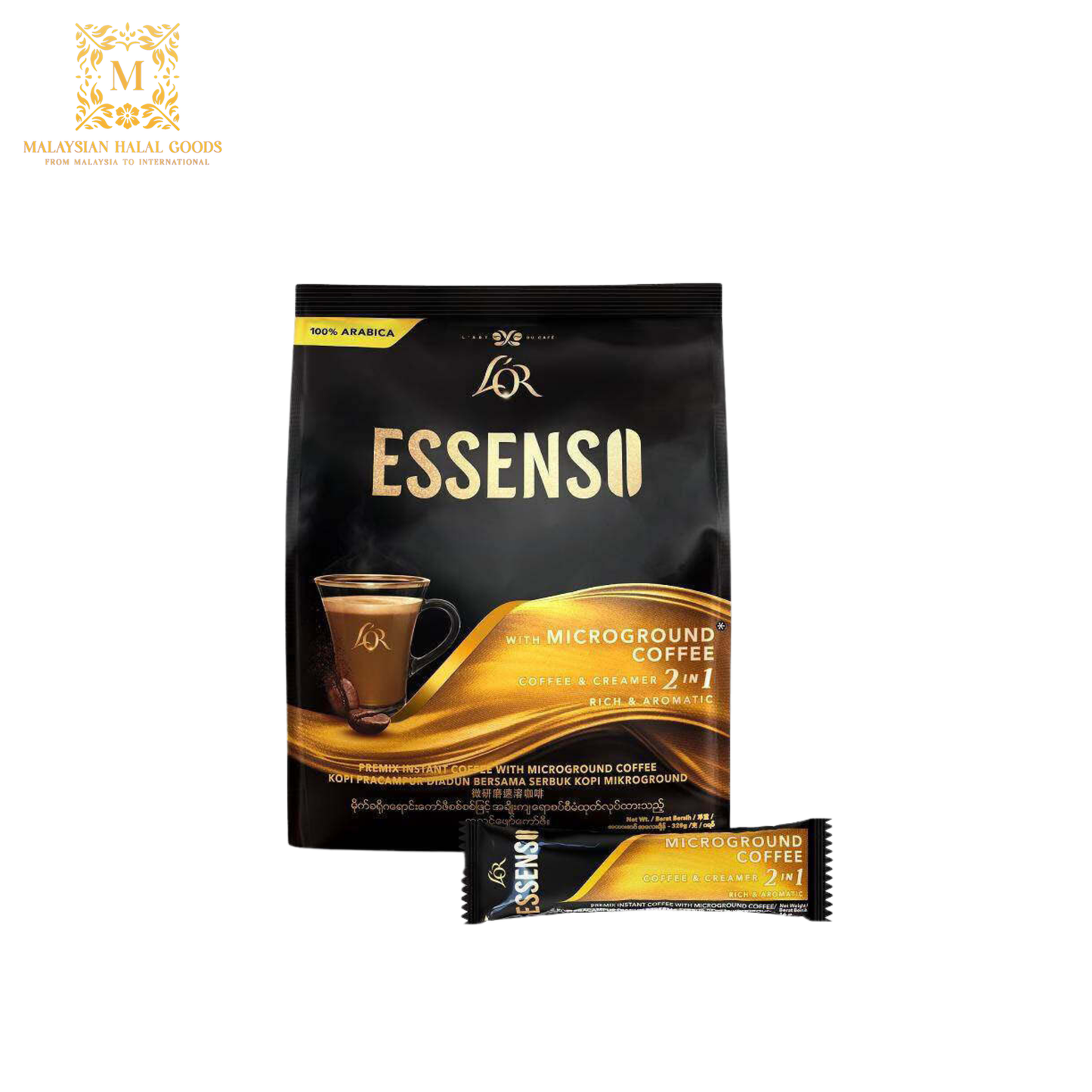 L'OR ESSENSO Coffee & Creamer with Microground Instant 2in1 Coffee (16g x 20's)