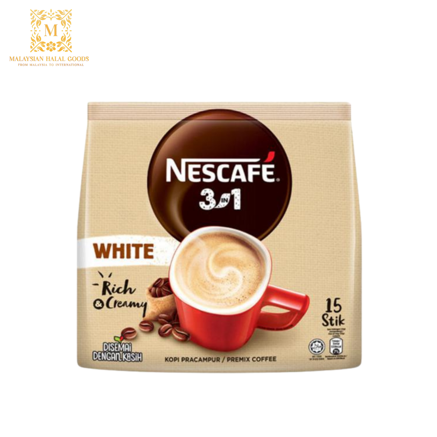 NESCAFE 3in1 White Coffee (15's x 32g)