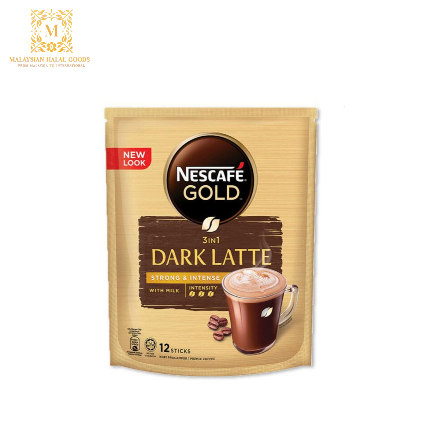 NESCAFE GOLD 3in1 Dark Latte (12's x 34g)