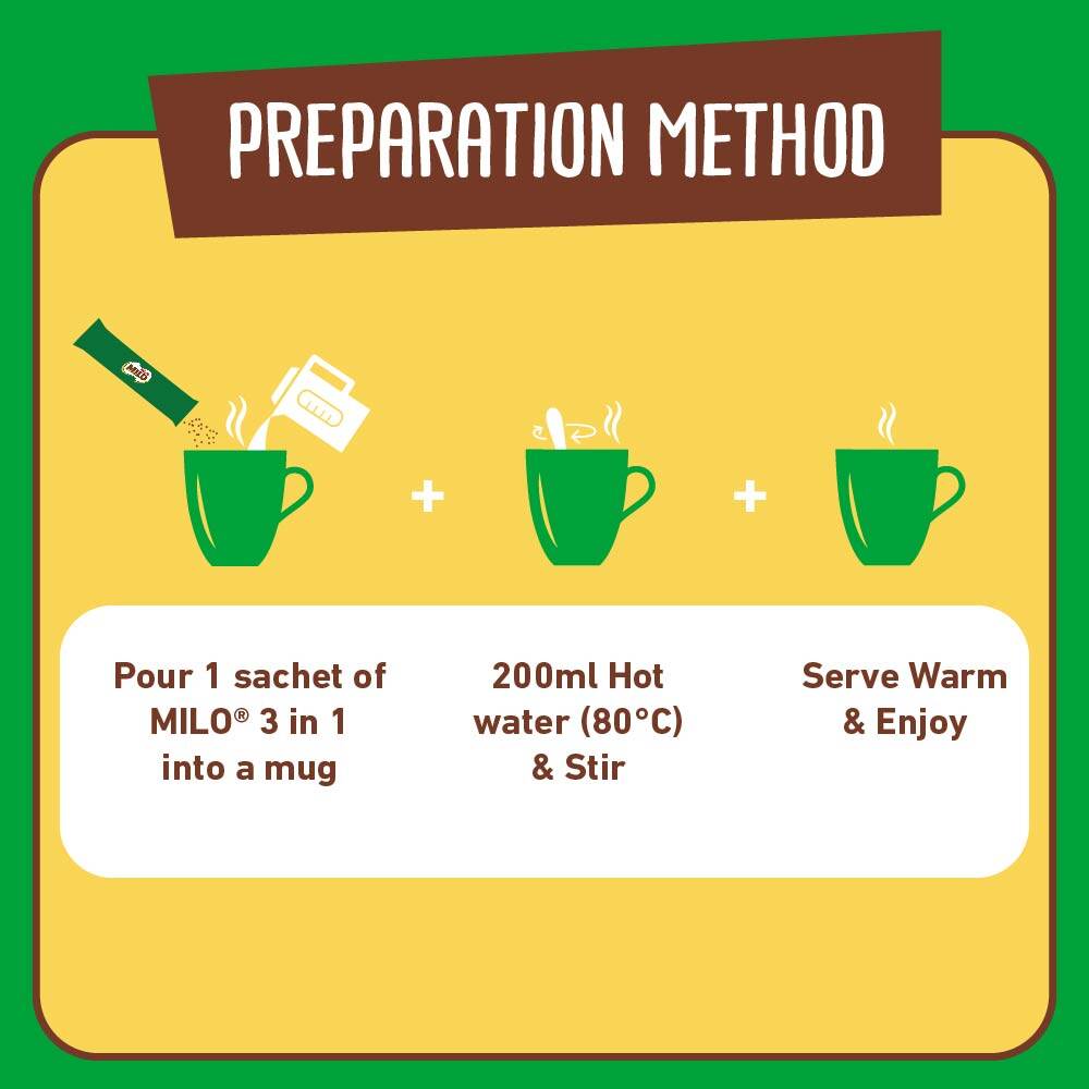 NESTLE MILO® 3IN1 8 Sticks (33g) [Exp Date: Jan'25]