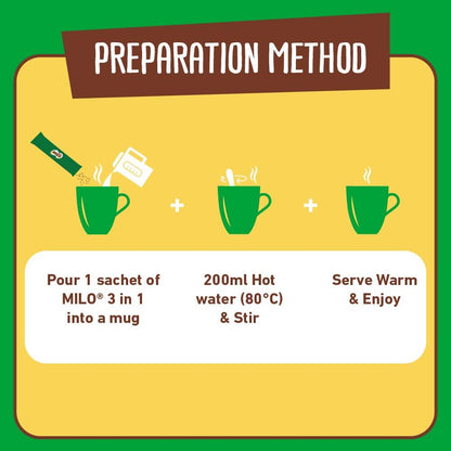 NESTLE MILO® 3IN1 8 Sticks (33g) [Exp Date: Jan'25]