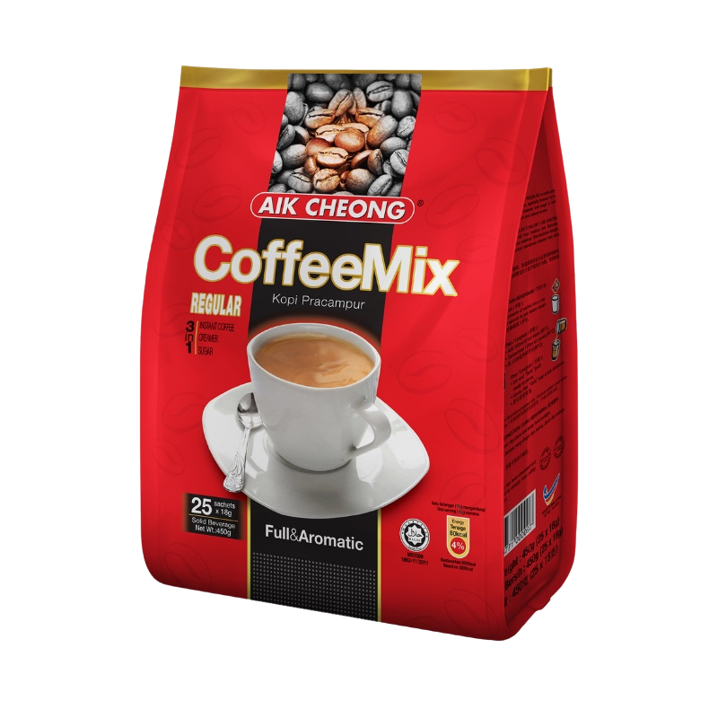 AIK CHEONG Coffee Mix 3in1 Regular 450g (18g x 25's)