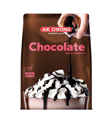 AIK CHEONG Cafe Art 3in1 Chocolate 480g (40g x 12's)