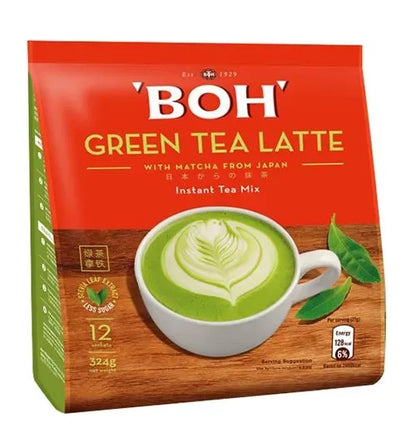 BOH Instant Tea Mix Green Tea Latte 12s