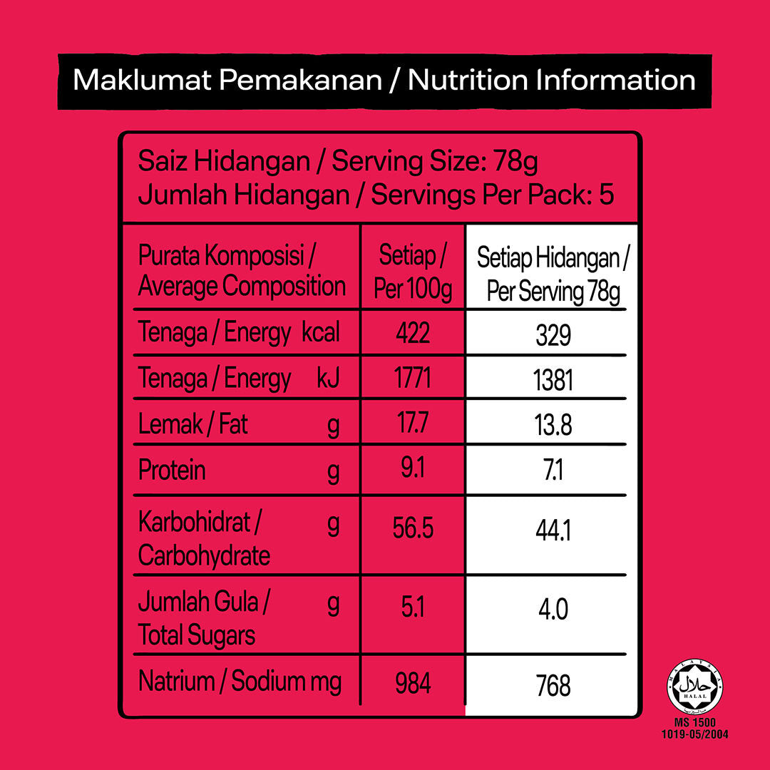 MAGGI Mi Goreng Laksa Warisan (5x78g) [Exp Date: Dec'24]