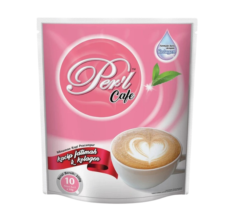 PER'L Kacip Fatimah & Collagen Cafe 200g (20g x 10 Sachets)