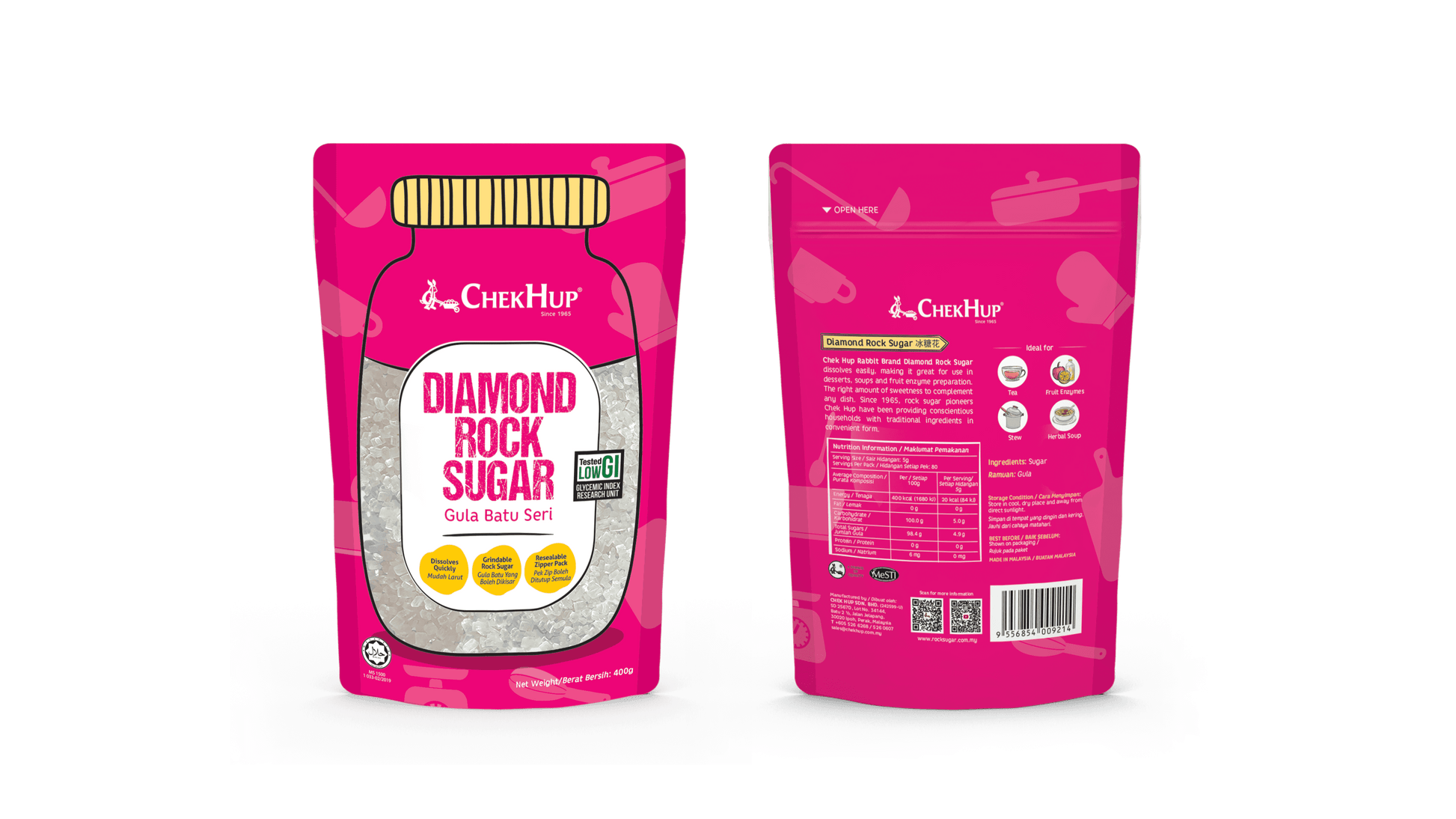 Chek Hup Diamond Rock Sugar (400g)