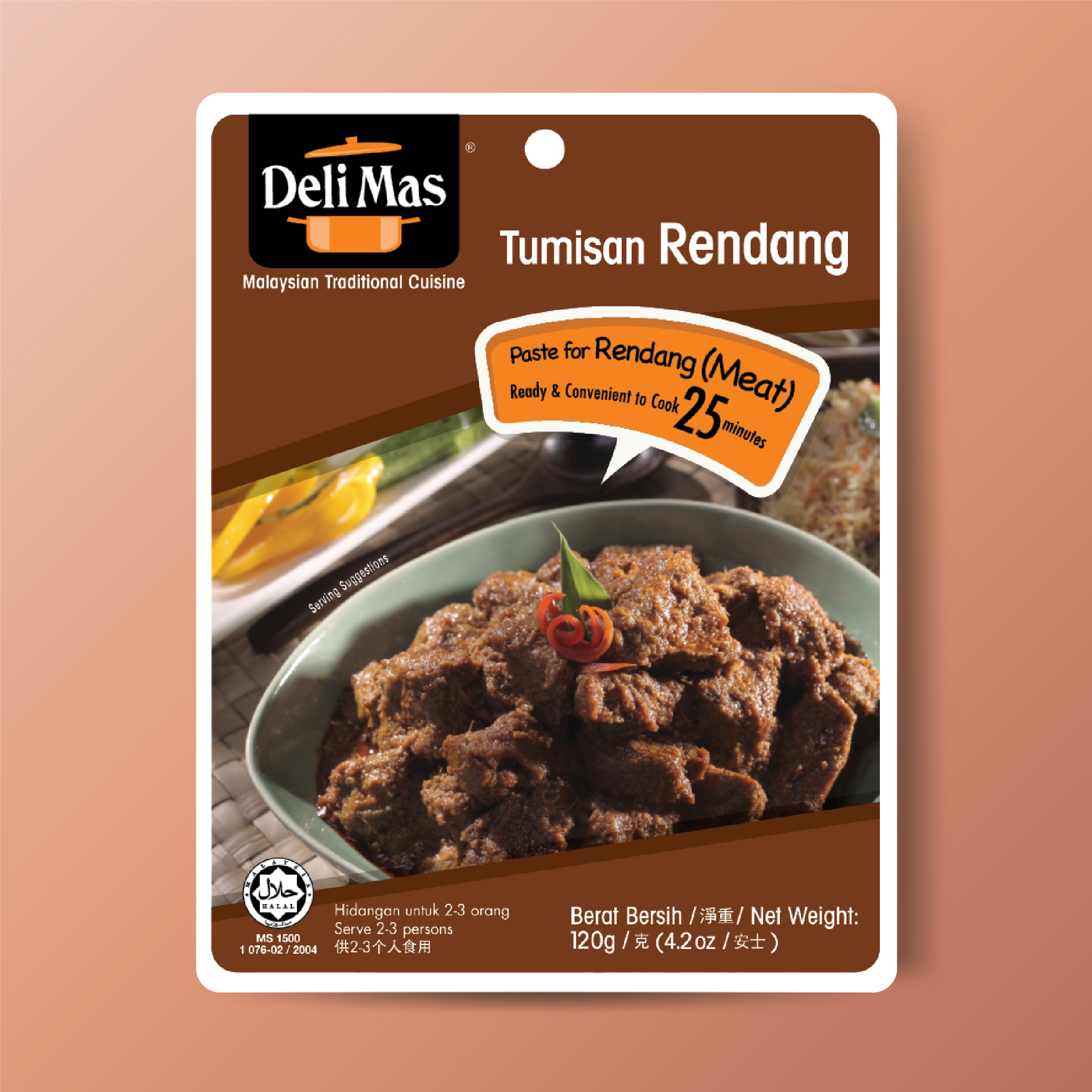 DeliMas Tumisan Rendang 120g