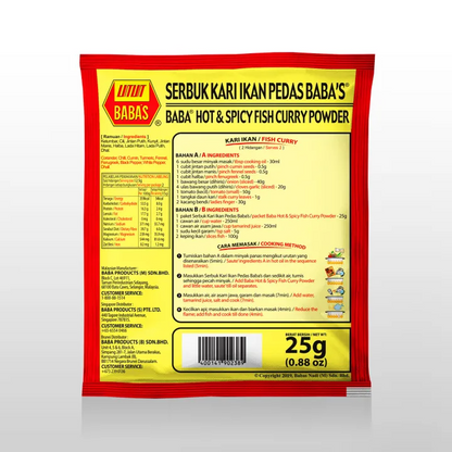 BABA'S Hot & Spicy Fish Curry Powder 25g