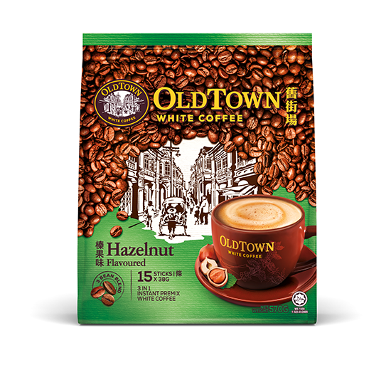 OLDTOWN 3in1 Instant Premix White Coffee Hazelnut (15's x 35g)