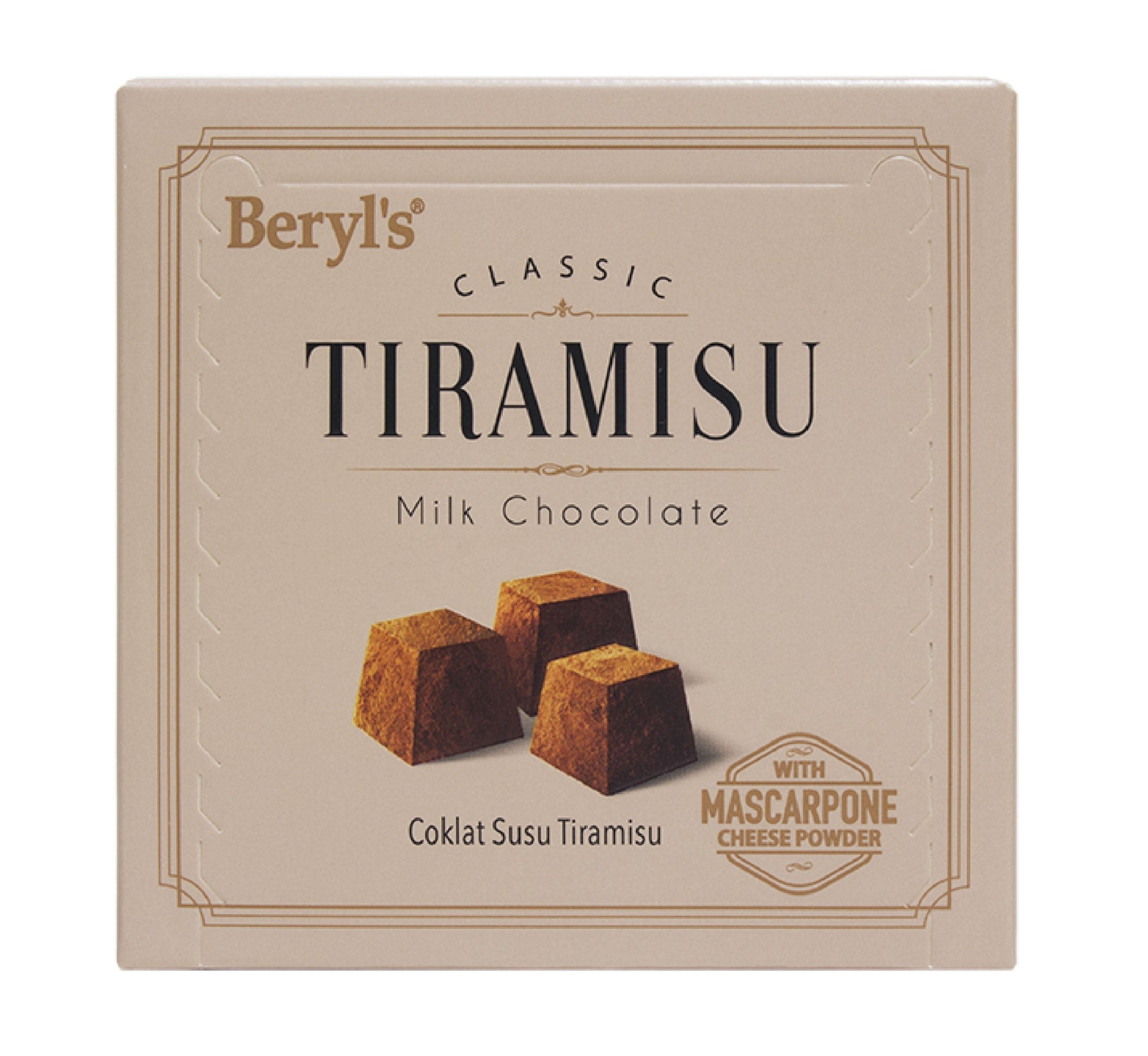 Beryl's Classic Tiramisu Milk Chocolate 65g