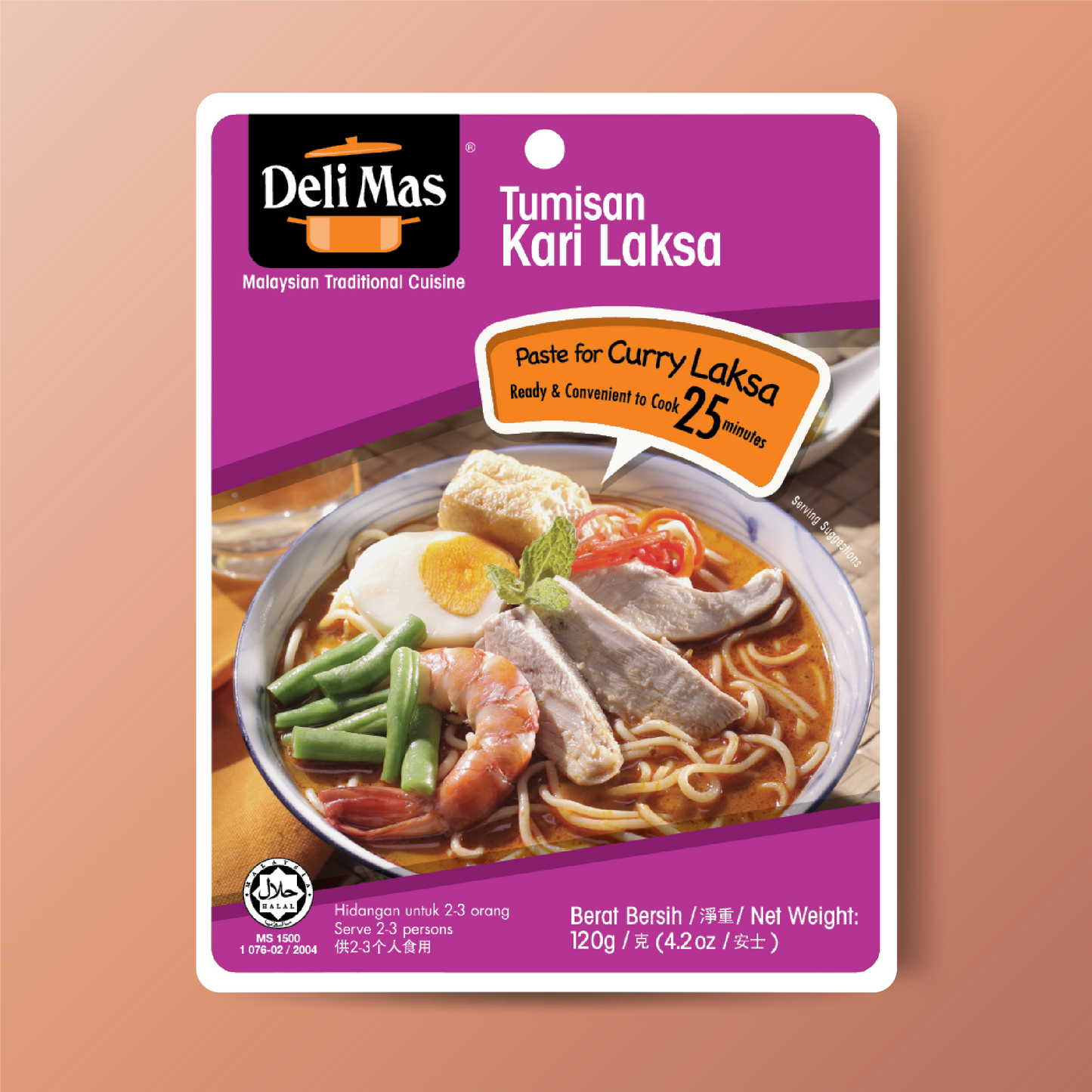 DeliMas Tumisan Kari Laksa 120g