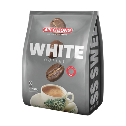 AIK CHEONG White Coffee 3in1 Less Sweet 456g (38g x 12's)