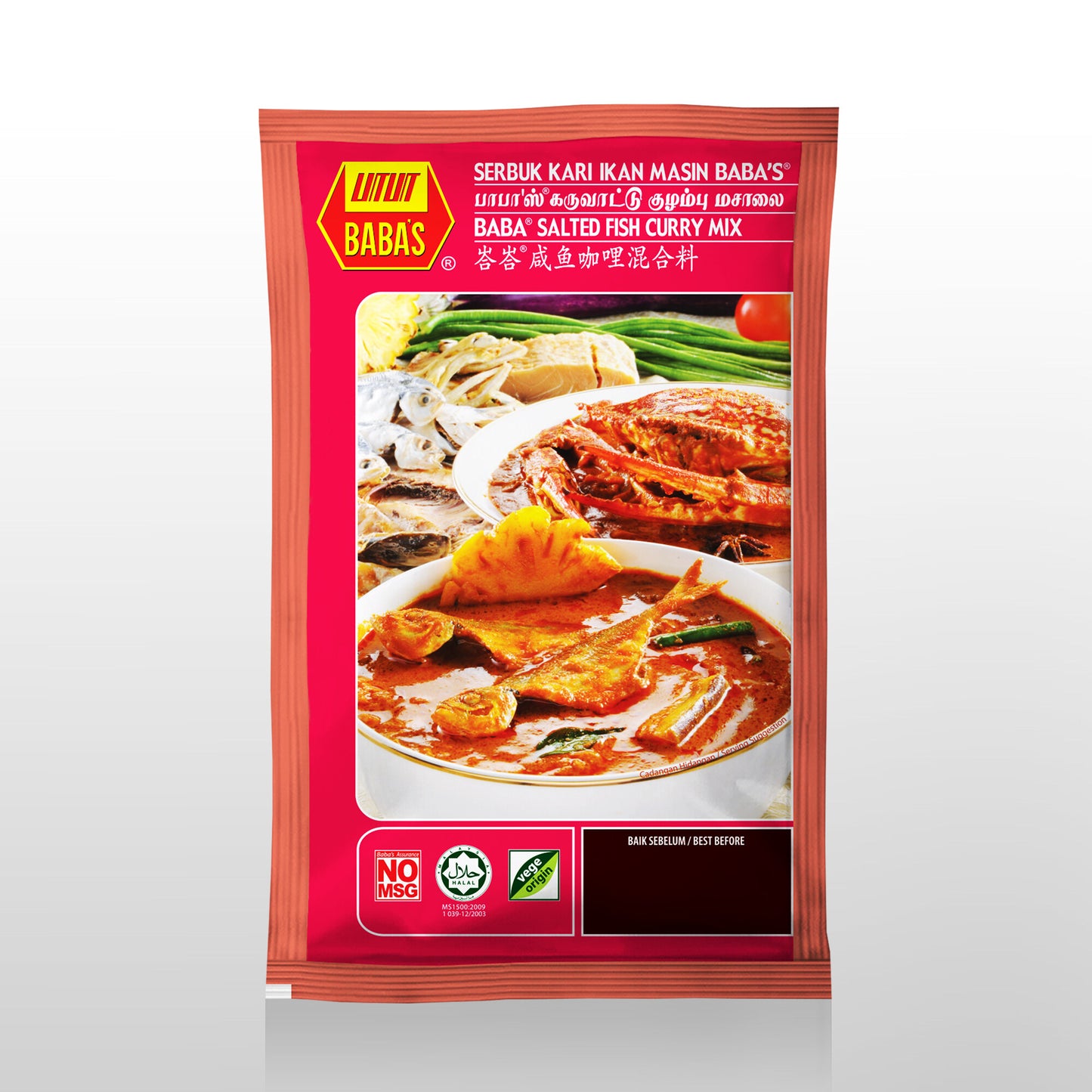 BABA'S SALTED FISH CURRY MIX 125g