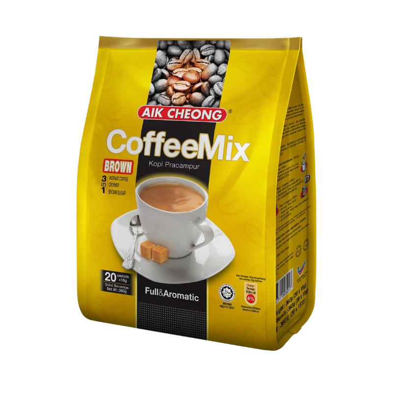 AIK CHEONG Coffee Mix 3in1 Brown 360g (18g x 20's)