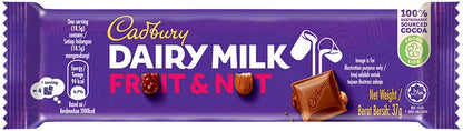 CADBURY Dairy Milk Chocolate Fruit & Nut 37g