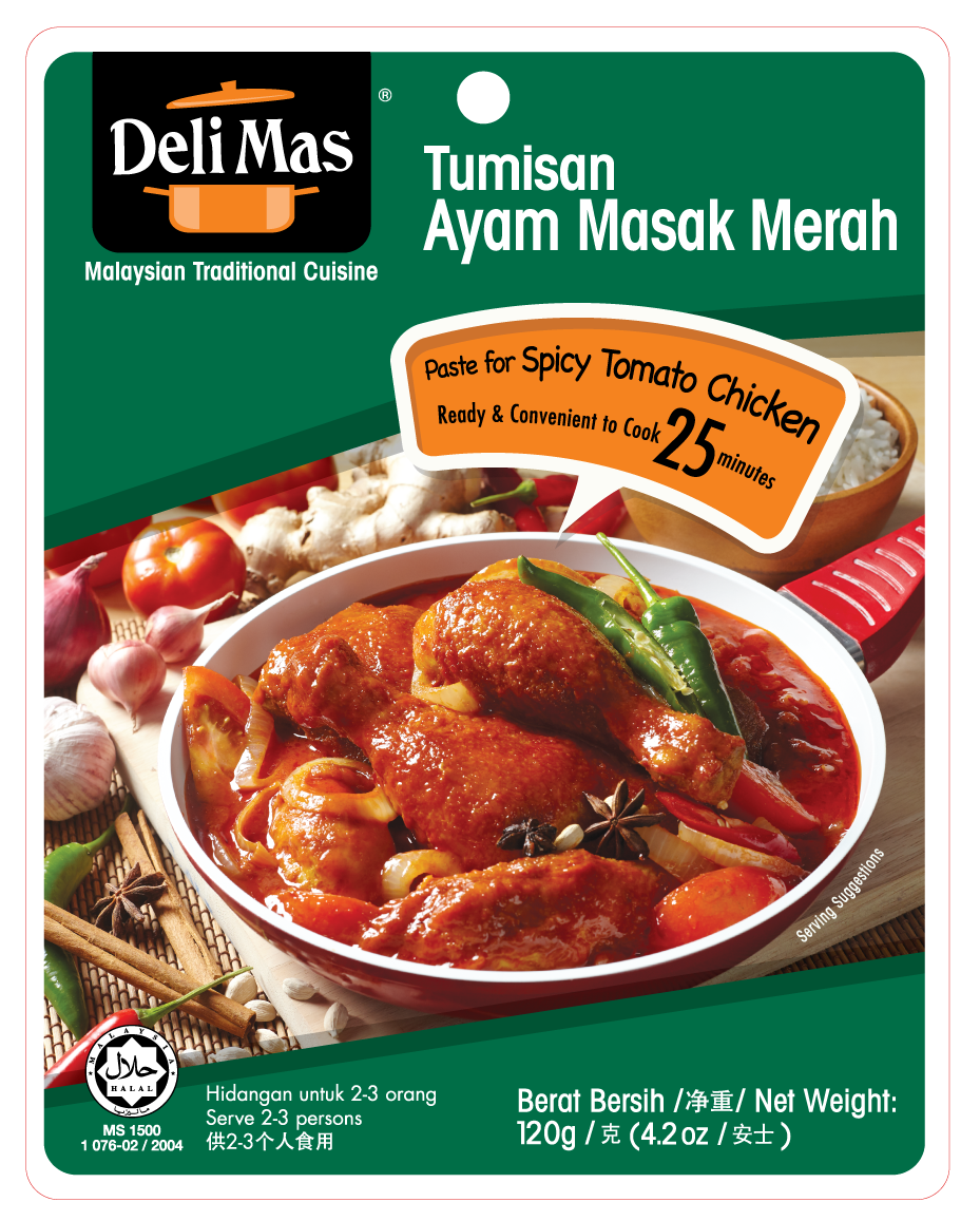 DeliMas Tumisan Ayam Masak Merah 120g