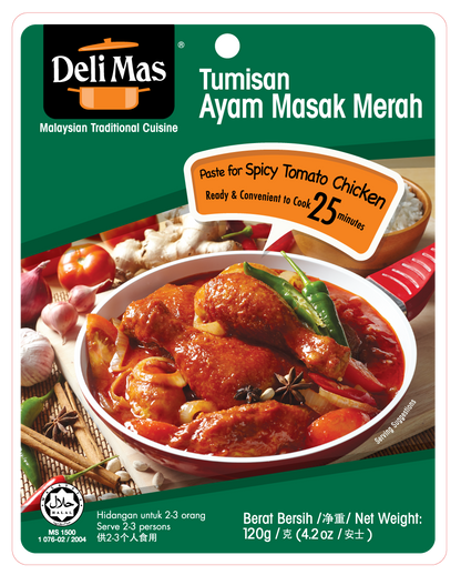 DeliMas Tumisan Ayam Masak Merah 120g