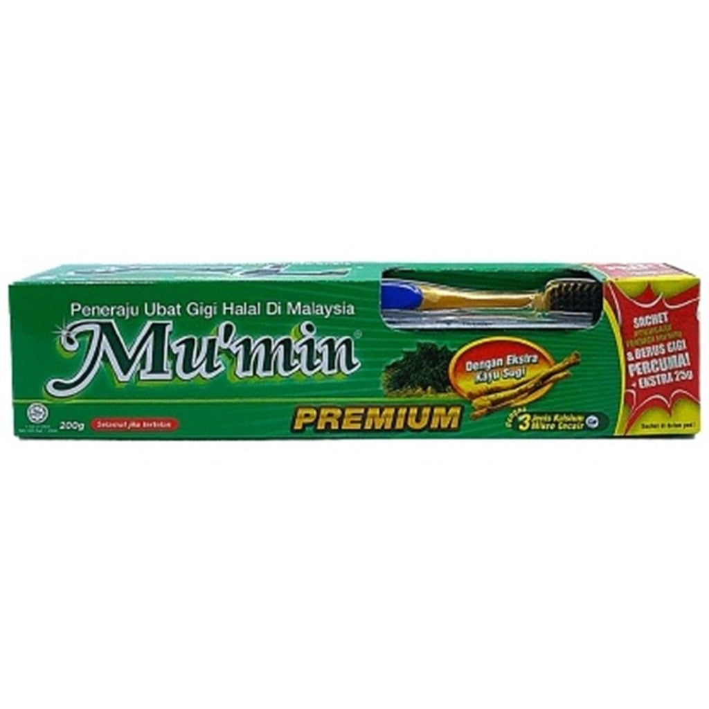 Mumin Toothpaste FOC 25g with Toothbrush (175g) - Kayu Sugi