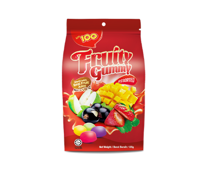 LOT 100 Fruity Gummy Assorted 130g