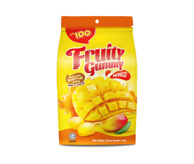 LOT 100 Fruity Gummy Mango 130g