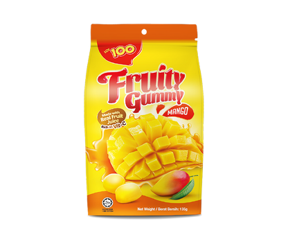 LOT 100 Fruity Gummy Mango 130g