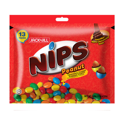 J&J NIPS Peanut Chocolate 169g (13's x 13g)