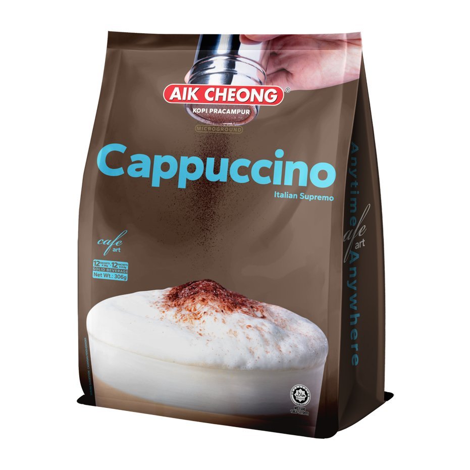 AIK CHEONG Cafe Art 3in1 Cappuccino 306g (25.5g x 12's)